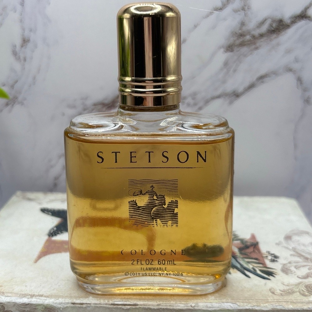 Vintage Stetson Cologne Men 2 oz 60ml Splash After Shave Fragrance Coty